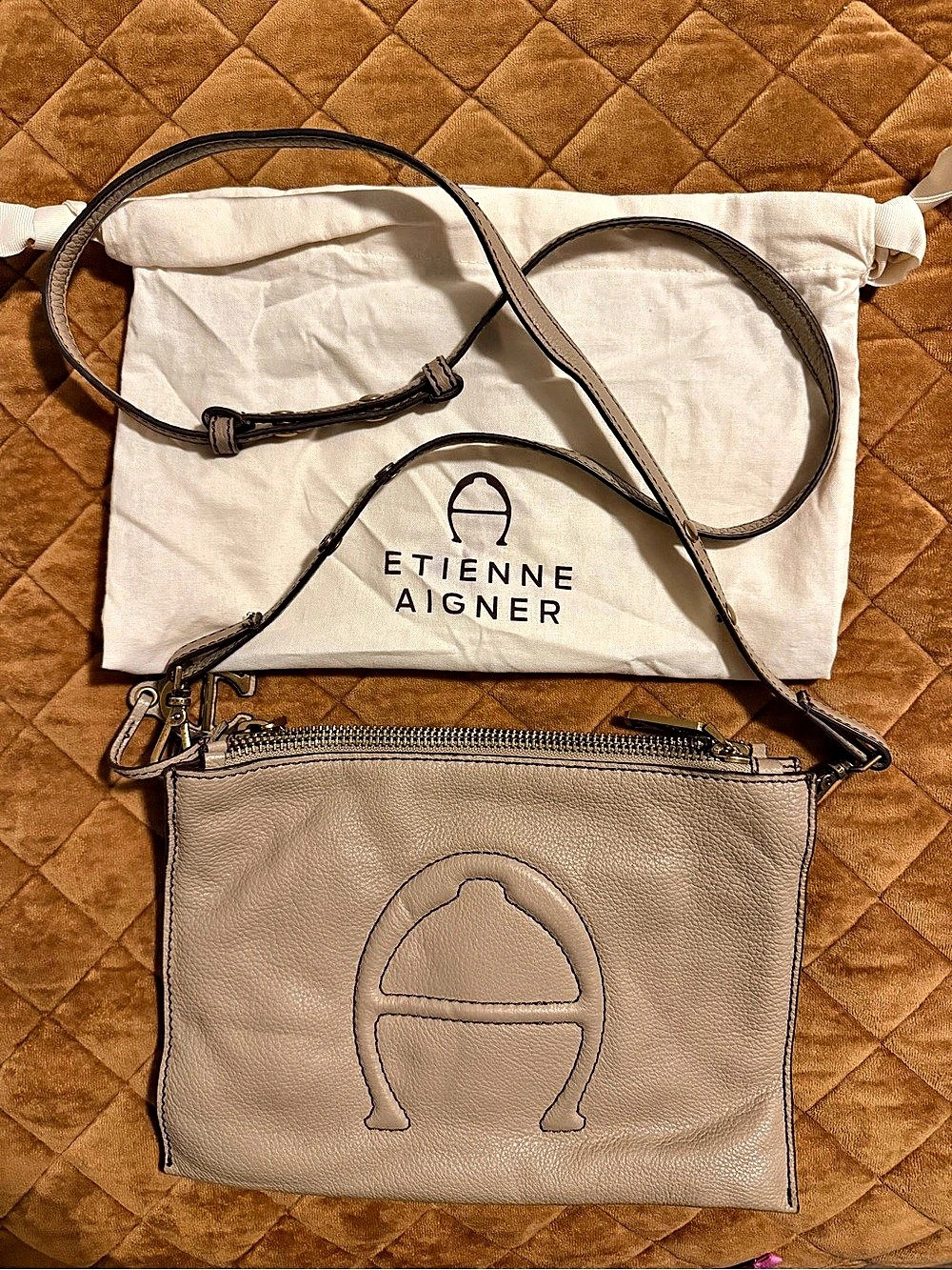 Etienne Aigner Adeline Camera Crossbody Bag Brown